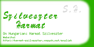 szilveszter harmat business card